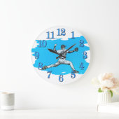 Lanceur de balle rapide de baseball Grande horloge (Maison)