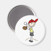 Lanceur de baseball aimant (Recto/Verso)