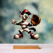 Lanceur de baseball Goofy Cat se prépare (Neutre)