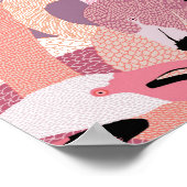 Lancez votre affiche de Flamant rose intérieur - R (Coin)