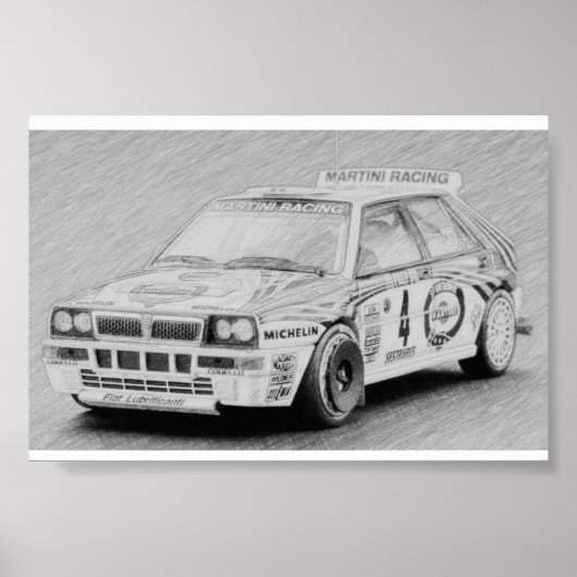 Lancia Delta Integrale Poster (Voorkant)