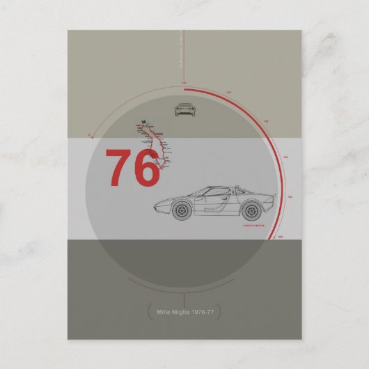 Lancia Stratos Briefkaart (Voorkant)