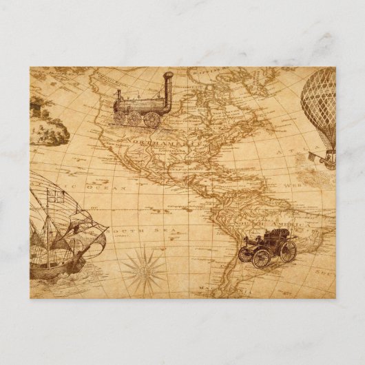 L'ancienne carte des Etats-Unis (Devant)