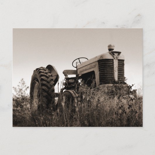 L'ancienne carte postale du tracteur (Devant)