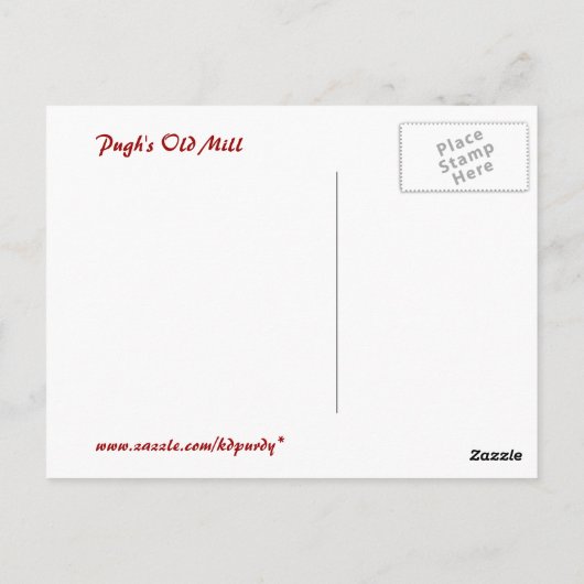 L'ancienne carte postale Mill (Dos)