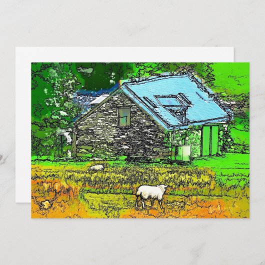 L'ANCIENNE INVITATION À LA GRIPPE (Devant / Derrière)