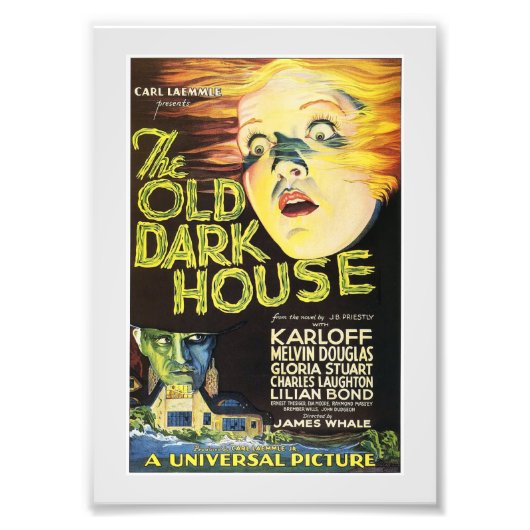 L'ancienne maison sombre - poster vintage 1932 (Devant)