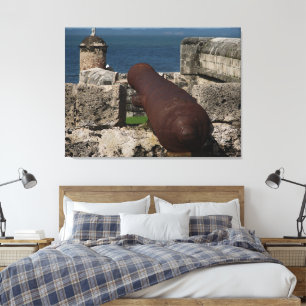 L'ancienne ville de Carthagène en toile