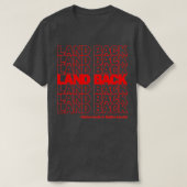 Land Back Native Lands in inheemse handen T-shirt (Design voorkant)