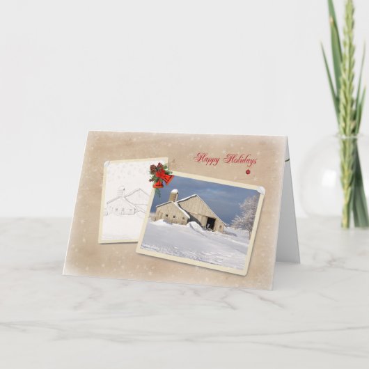 Land Barn Prettige feestdagen (Voorkant)