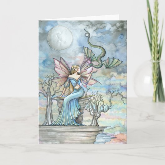 Land Beyond Fairy Dragon Wenskaart Kaart (Voorkant)