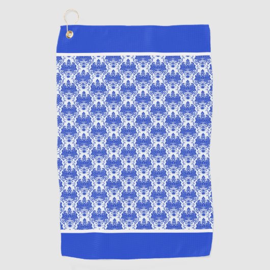 Land Blauw Golfhanddoek (Voorkant)