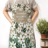 Land Bloemen Vrouwen Schort