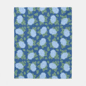 Land Blue Hydrangeas Fleece Deken (Voorkant)