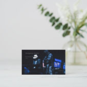 Land Blues Musicians Shadowy Impression Visitekaartje (Staand voorkant)