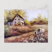 Land Boerderij Barn Rustic  Briefkaart (Voorkant)