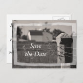 Land Boerderij bruiloft Opslaan Datum bekendmaking Aankondigingskaart (Voorkant / Achterkant)