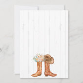 Land Boots Couples Co-Ed Vrijgezellenfeest Kaart (Achterkant)