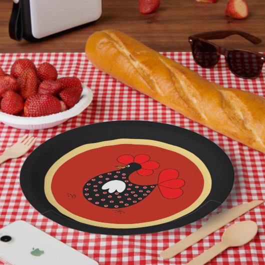 Land bord cichorei cartoon (Picknick)