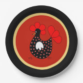 Land bord cichorei cartoon (Voorkant)