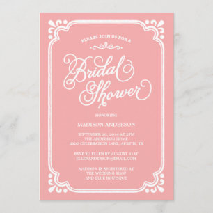 land Bridal Shower-uitnodiging Kaart