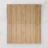 Land Bruiloft Paard Hoefijzer Western Hout (Binnenkant ongevouwen)