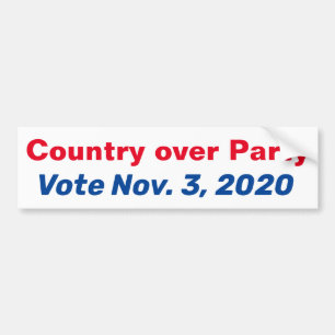 Land buiten de partij - Stemming Bumpersticker
