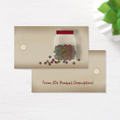 Land Buttonnen Label hangen Visitekaartjes (Bureau)