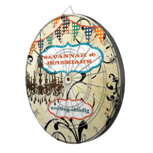 Land Chic Aqua Bunting  Chandelier Dart Dartbord