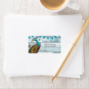 Land Chic Aqua Bunting  Peacock Etiket