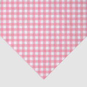 Land Chic Pastel Baby Roze Gingham Tissuepapier (Detail)