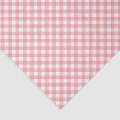 Land Chic Pastel Blush Coral Gingham Tissuepapier (Detail)