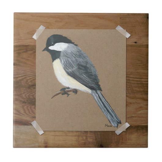 Land Chickadee Tile Tegeltje (Voorkant)