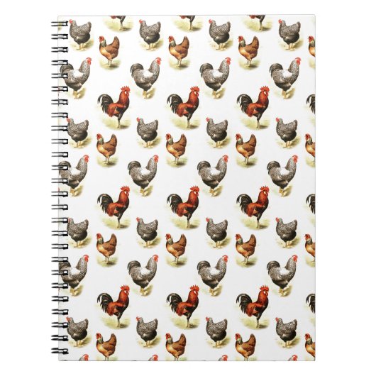 Land Chicken Pattern Notitieboek (Voorkant)
