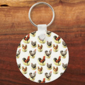 Land Chicken Pattern Sleutelhanger (Voorkant)