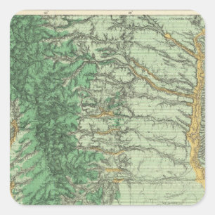 Land Classification Map of Southwestern New Mexico Vierkante Sticker