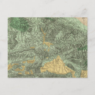 Land Classification Map van Californië Briefkaart