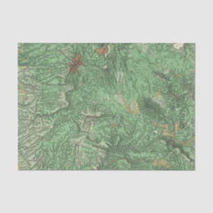 Land Classification Map van Californië Tissuepapier