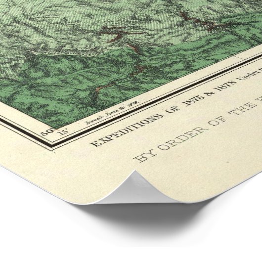 Land Classification Map van Zuid-Californië Poster (Hoek)