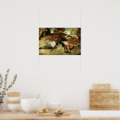 Land Cockaigne van Pieter Bruegel de Ouder Poster (Keuken)