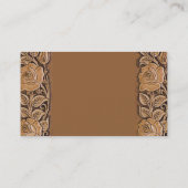 land cowgirl tooled leder western visitekaartje (Achterkant)