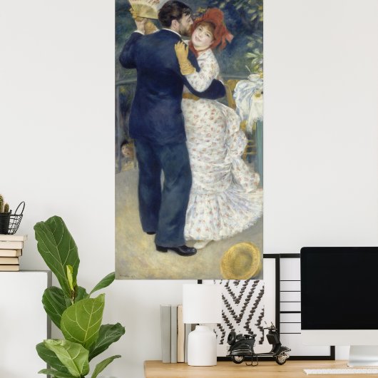 Land Dance van Pierre-Auguste Renoir Poster (Thuiskantoor)
