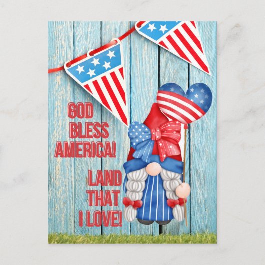 Land dat ik liefheb briefkaart (Voorkant)