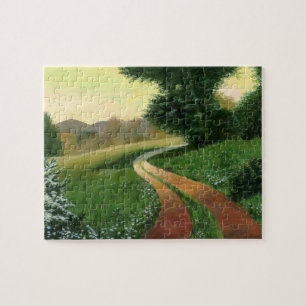 Land Dirt Road Jigzaag Puzzle Legpuzzel