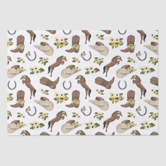 Land en Floral Tissuepapier (Voorkant)