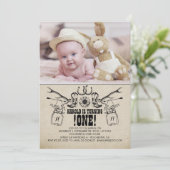 Land en Rustiek 1 Verjaardag Fotouitnodiging Kaart (Staand voorkant)