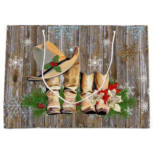 Land en Western Cowboy Boots kerst Groot Cadeauzakje