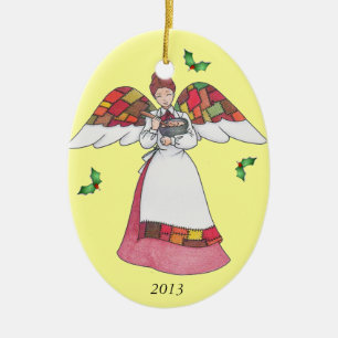 Land Engel (Rood) Ornament
