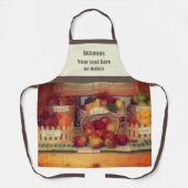 Land Fair Fruit Display gepersonaliseerd Schort (Voorkant)