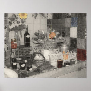 Land Fair producten vertonen gedeeltelijke kleur Poster